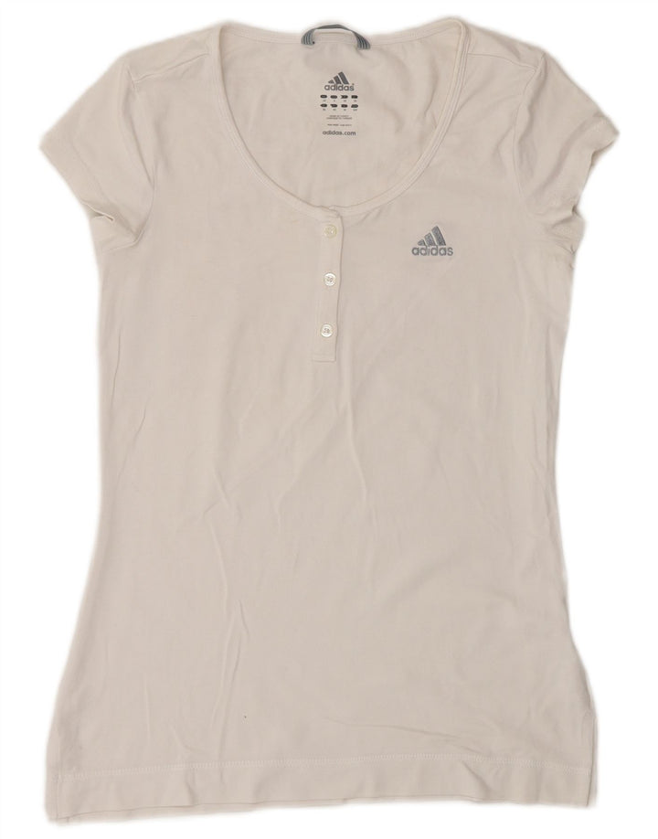 Женская футболка Adidas Top UK 10, маленькая белая