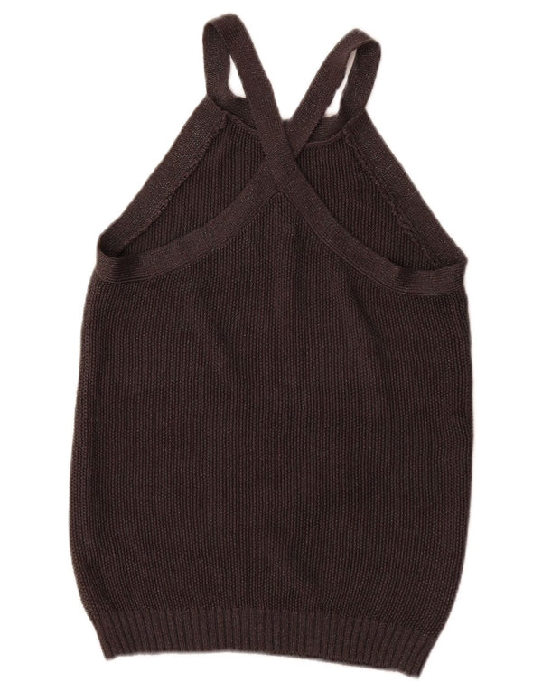 Женская майка-майка Massimo Dutti UK 12, средний черный шелк