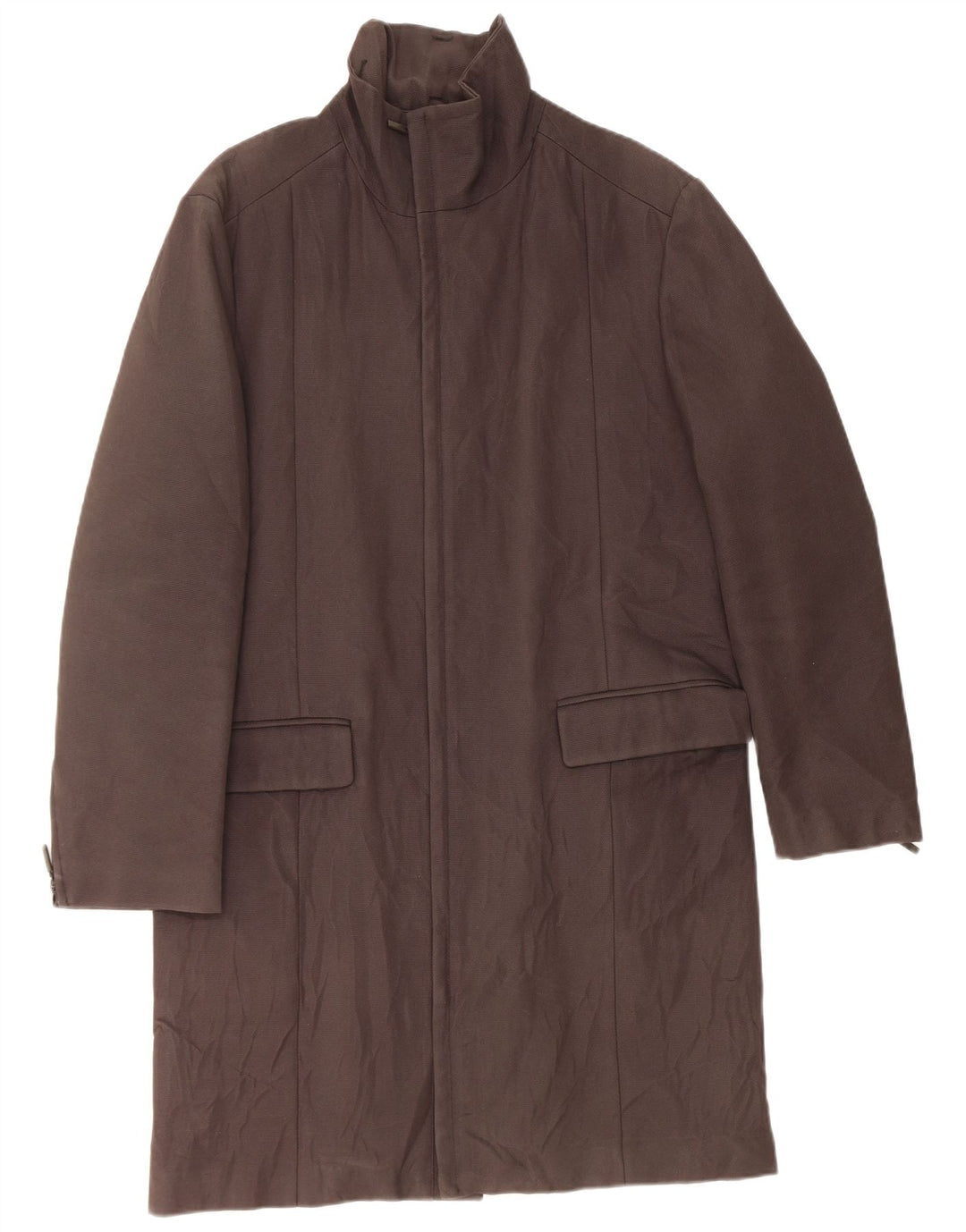 Exte Мужское Пальто IT 48 Medium Brown Cupro