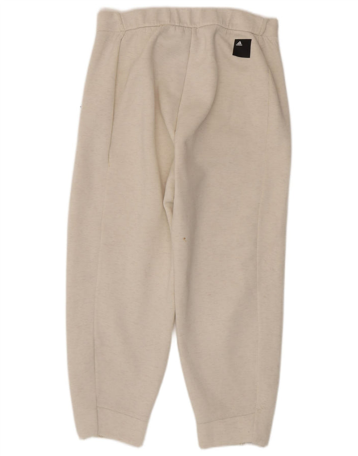 Женские спортивные брюки Adidas UK 12/14, средний белый хлопок, белый цвет