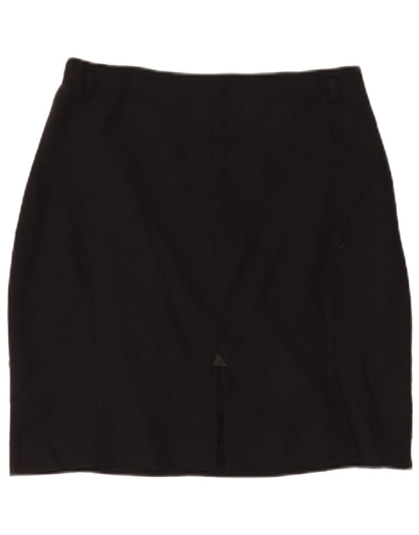 Женская мини-юбка с высокой талией MAX & CO. UK 18 XL W30, черная шерсть из натуральной шерсти