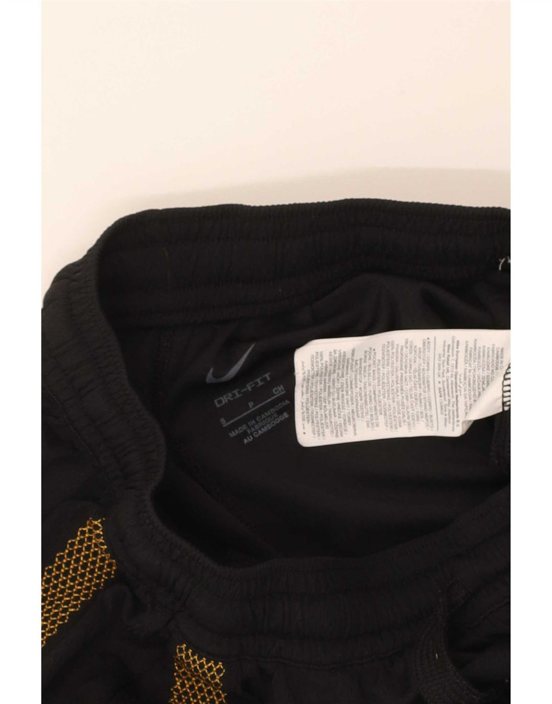 Мужские спортивные шорты Nike Dri Fit, маленькие черные полиэстер с геометрическим рисунком