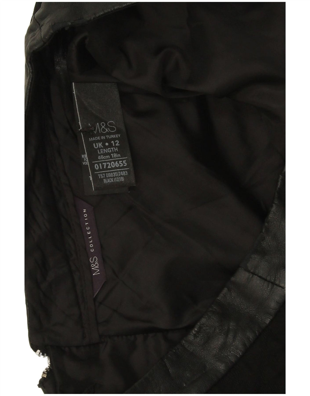 Женская мини-юбка Marks & Spencer UK 12 Medium W30 Черная аргайл/бриллиант