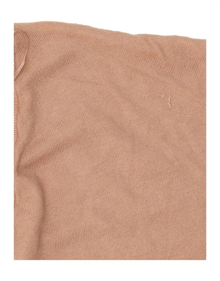 TOPSHOP Womens Oversized V-Neck Jumper Sweater UK 8 Small Pink Polyester Vintage Topshop and Second-Hand Topshop from Messina Hembry 