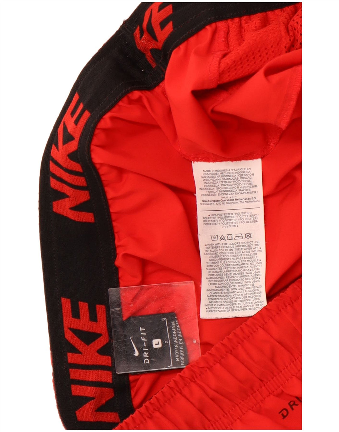 Мужские спортивные шорты Nike, большие красные спортивные шорты из полиэстера