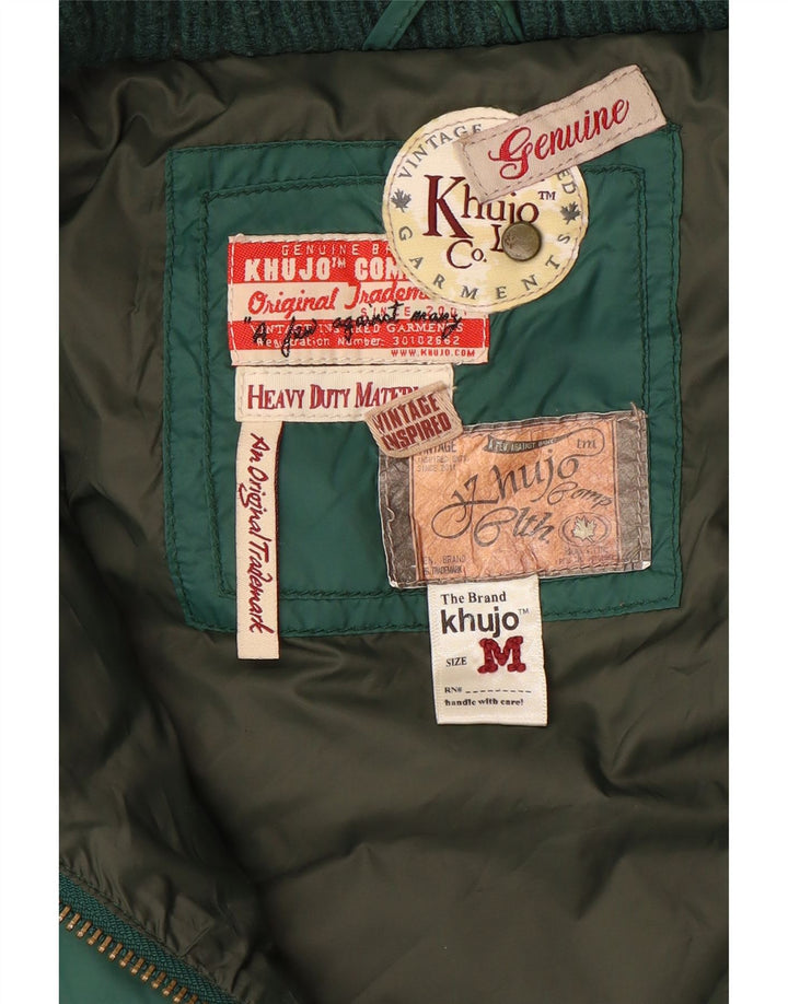 KHUJO Женская стеганая куртка UK 12 Средний Зеленый