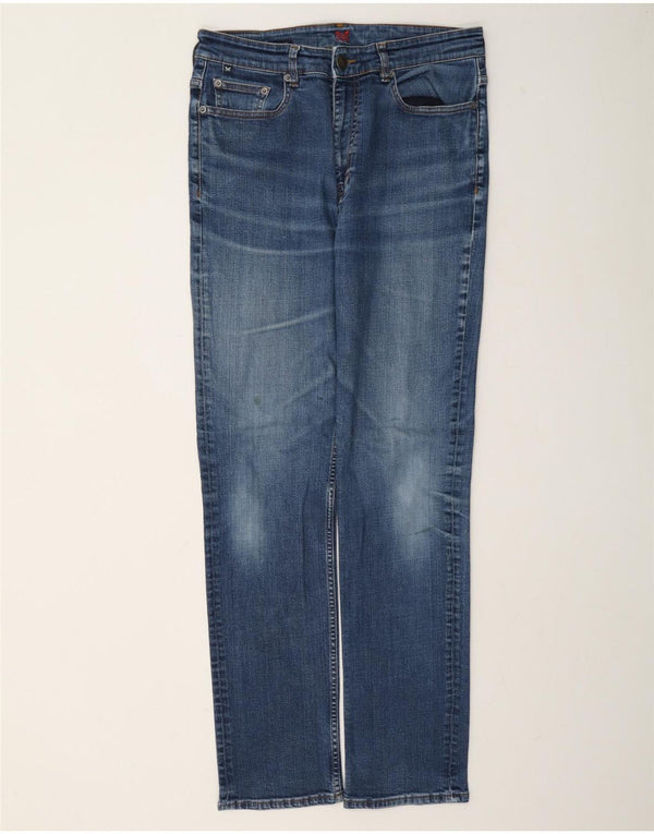 Crew Clothing Женские узкие джинсы W34 L32 Синий хлопок