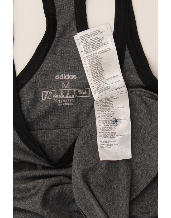 Женский жилет ADIDAS Climalite Graphic Vest UK 12/14, средний серый полиэстер