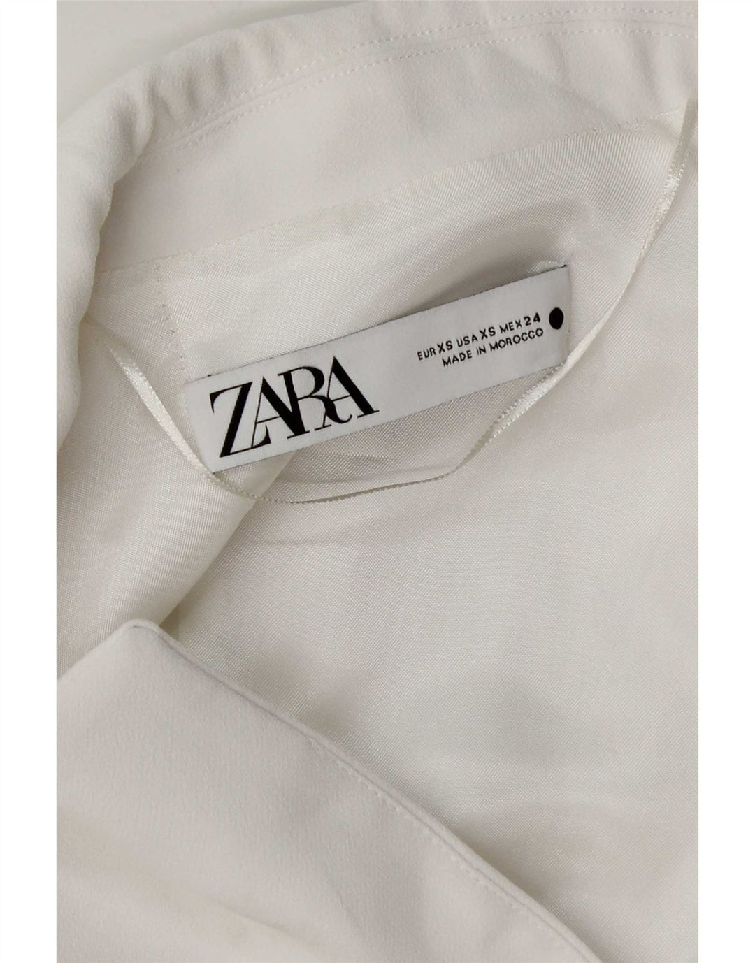 Zara Женский удлиненный жилет стандартного размера UK 6 XS Белый