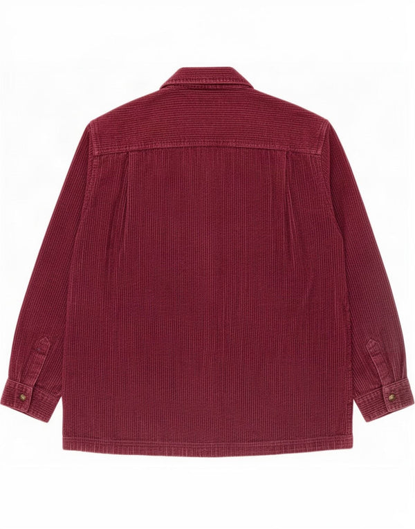 Женская вельветовая рубашка оверсайз L.L.Bean UK 18 XL бордовый хлопок