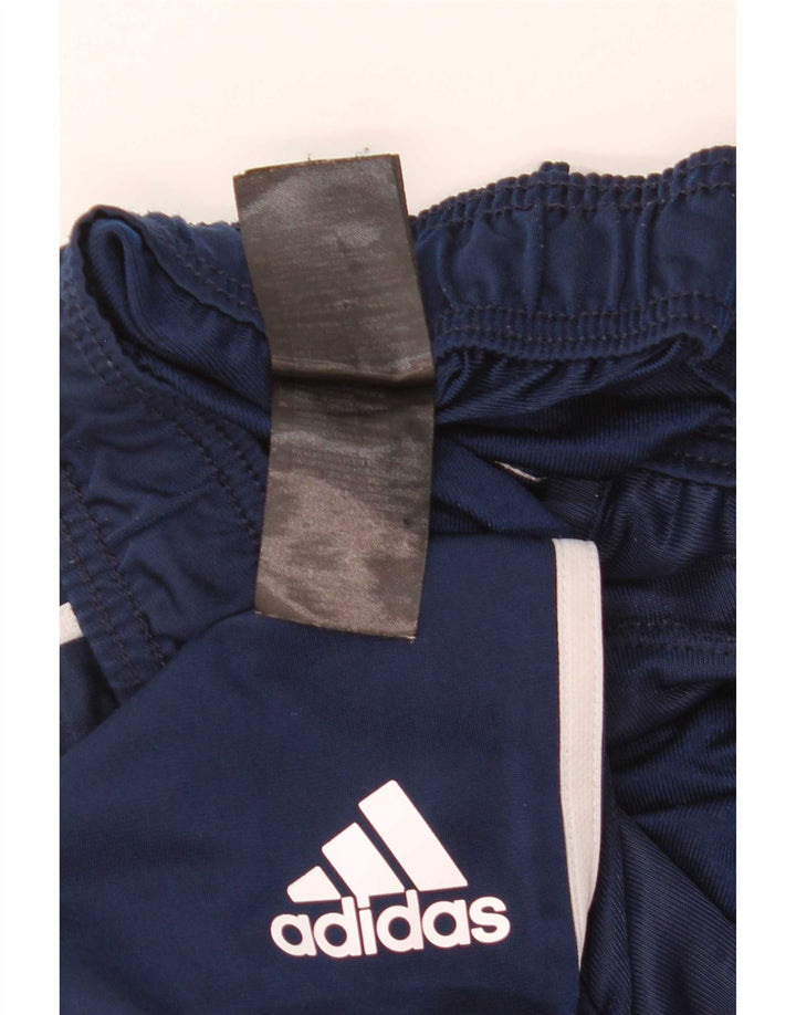 Мужские спортивные брюки Adidas среднего размера, темно-синие, полиэстер