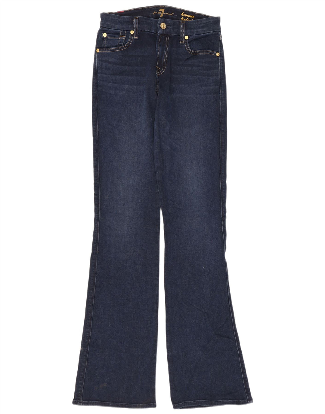 Женские джинсы Bootcut 7 For All Mankind W26 L33, темно-синие, хлопок