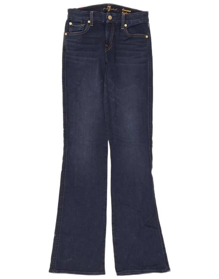 Женские джинсы Bootcut 7 For All Mankind W26 L33, темно-синие, хлопок