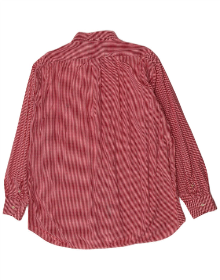 Мужская рубашка Brooksfield, размер 43 XL, хлопок в красную клетку