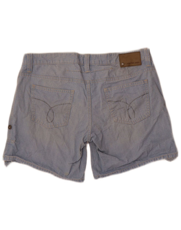 Женские джинсовые шорты Calvin Klein W31, хлопковые, среднего синего цвета