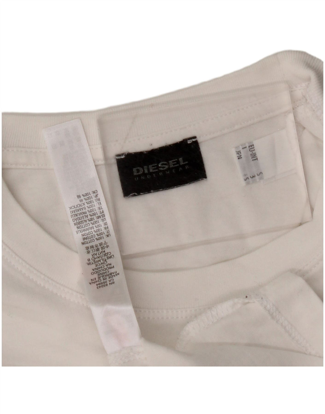 Мужская футболка с рисунком DIESEL, маленький белый хлопок