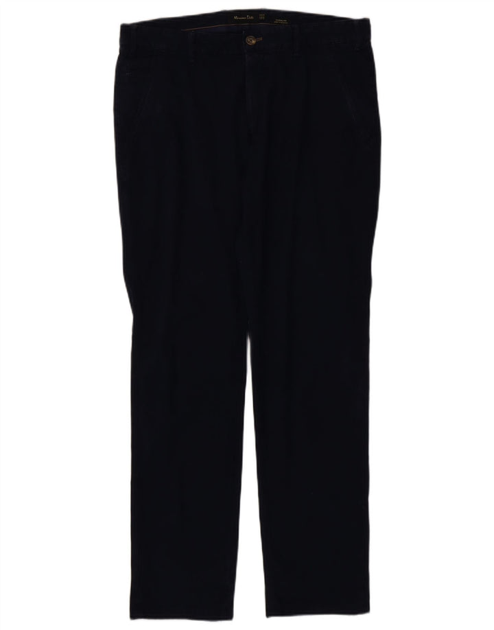 Мужские повседневные брюки-чиносы MASSIMO DUTTI EU 42, большие W32 L32, темно-синие