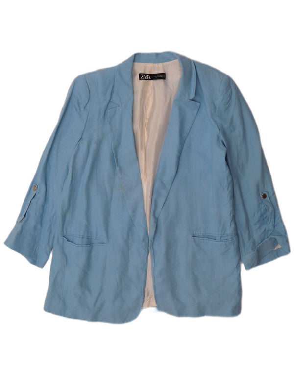 Женский открытый пиджак Zara UK 18 XL синий