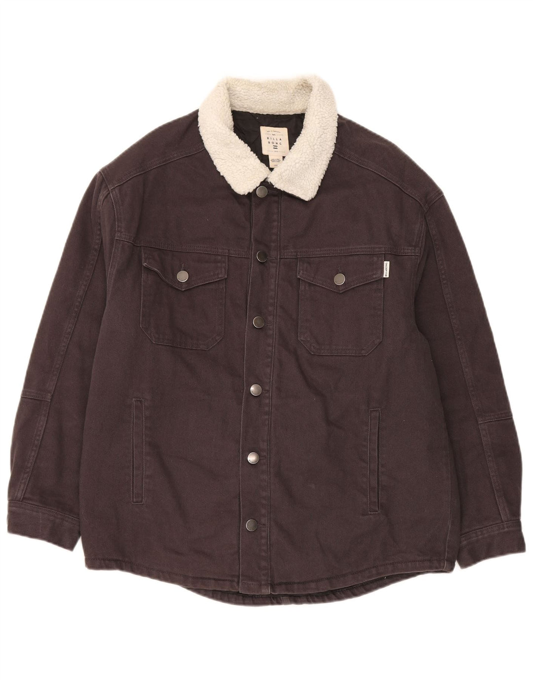 Мужская джинсовая куртка Billabong Regular Fit UK 40, большая серая, хлопок