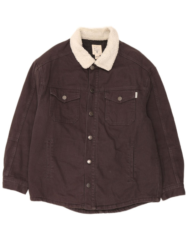 Мужская джинсовая куртка Billabong Regular Fit UK 40, большая серая, хлопок