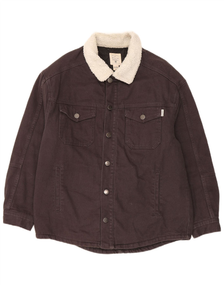 Мужская джинсовая куртка Billabong Regular Fit UK 40, большая серая, хлопок