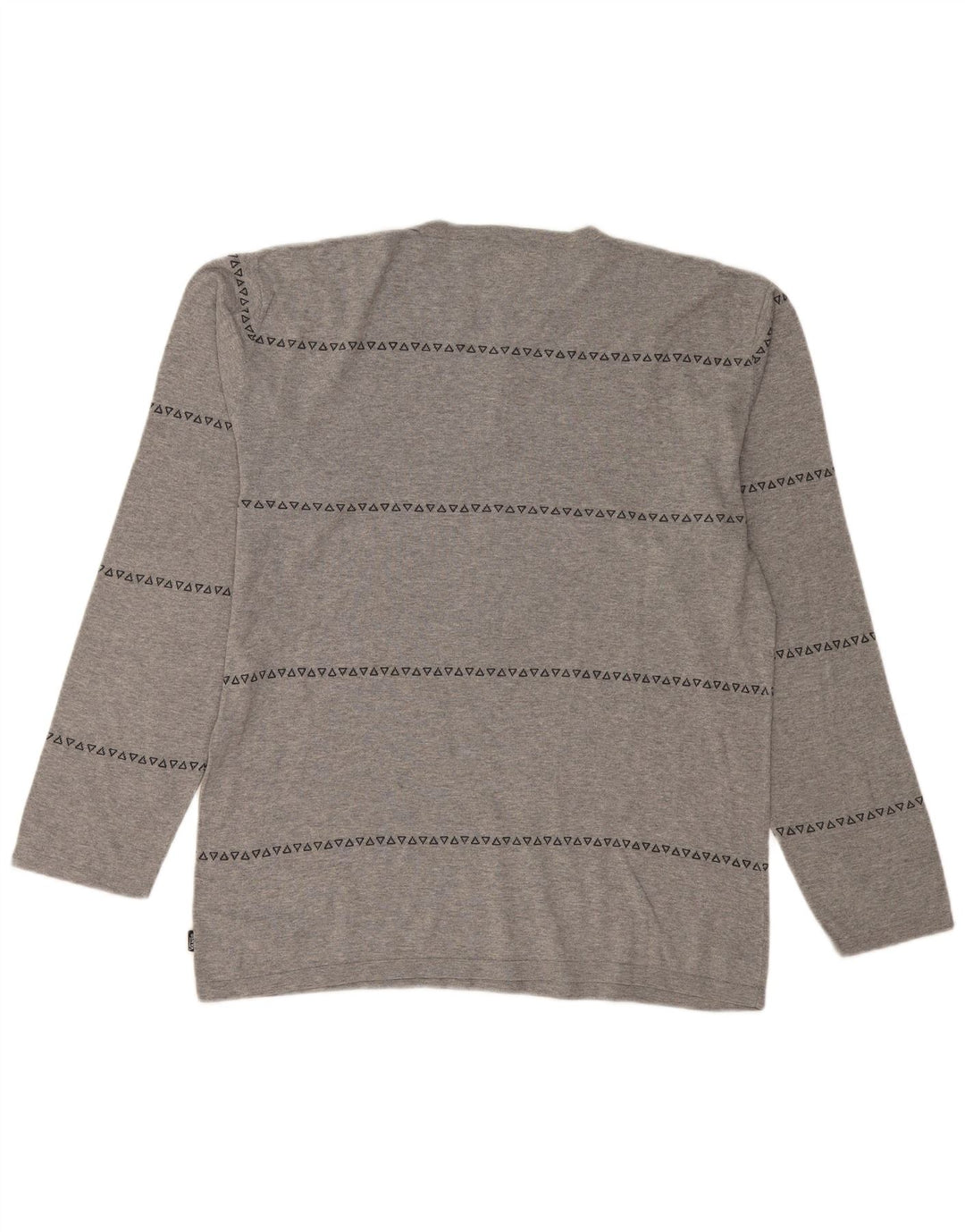 Мужской топ VANS с длинным рукавом XL, серый с геометрическим рисунком