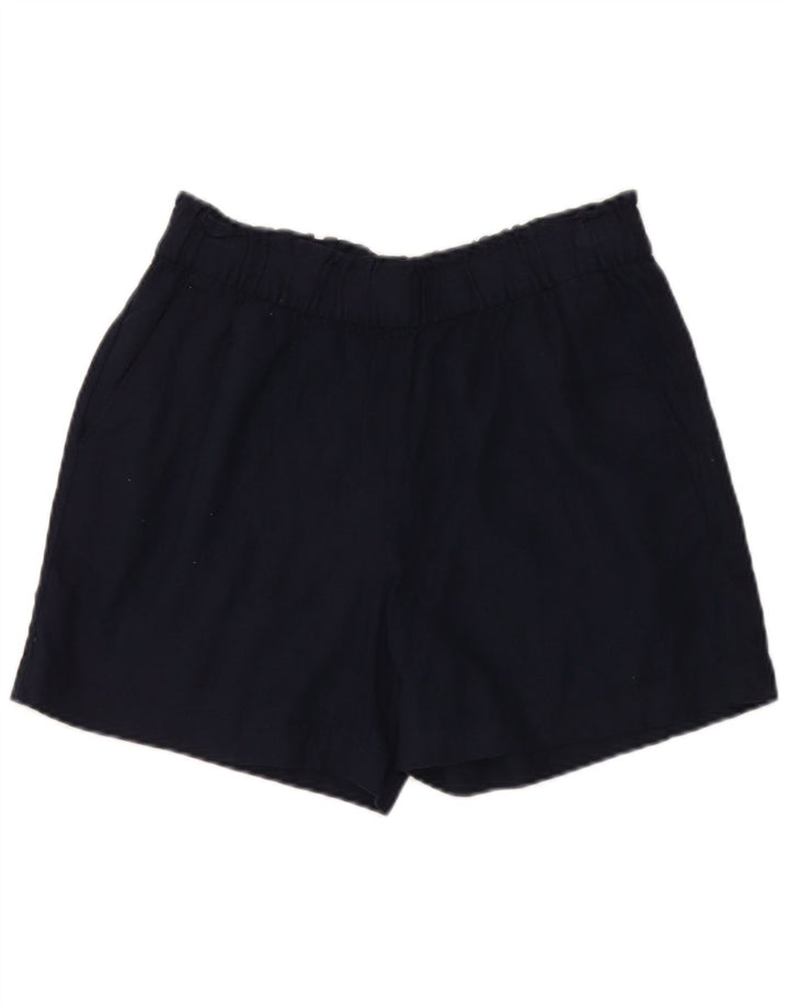 Женские повседневные шорты Marks & Spencer UK 12 Medium W32 Темно-синий лен