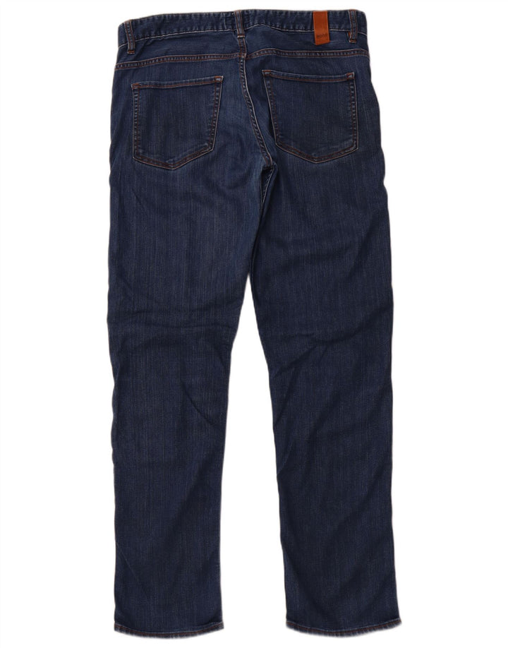 Женские узкие джинсы HUGO BOSS W33 L32 синие, хлопок