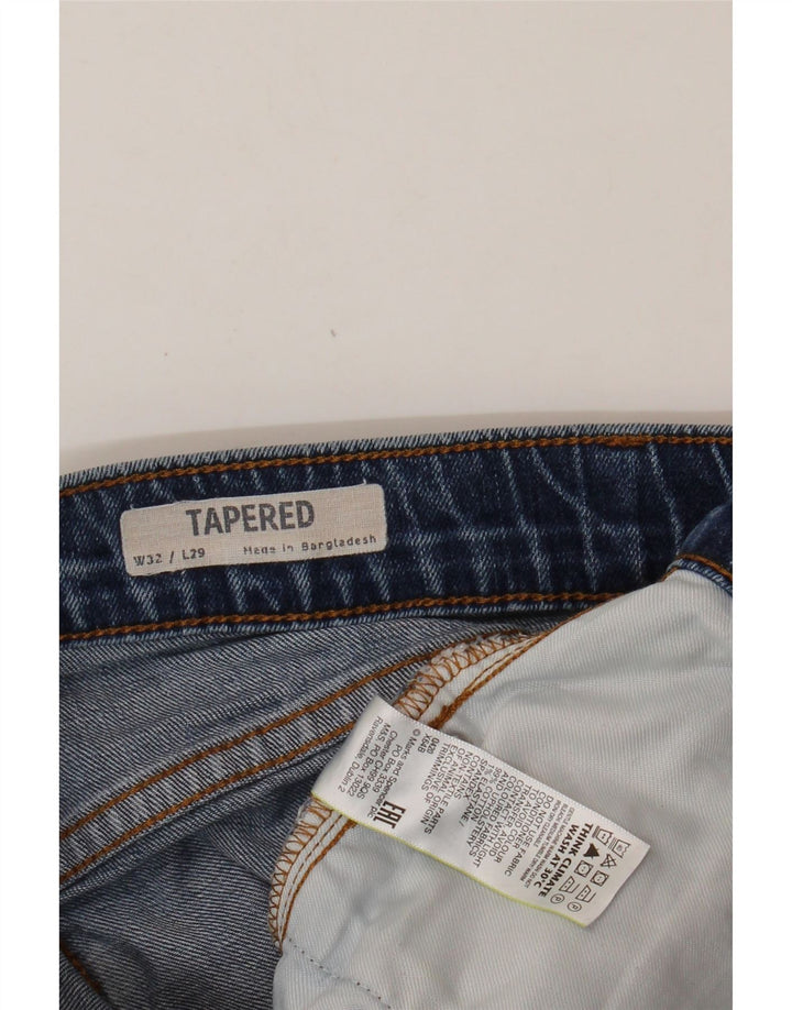 Мужские зауженные джинсы Marks & Spencer W32 L29 синие, хлопок