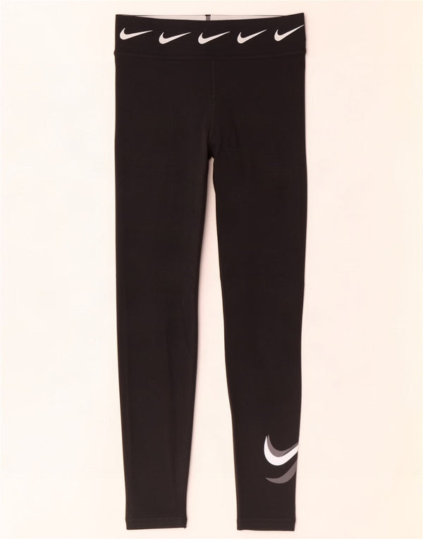 Женские леггинсы с рисунком Nike UK 4 XS, черный хлопок