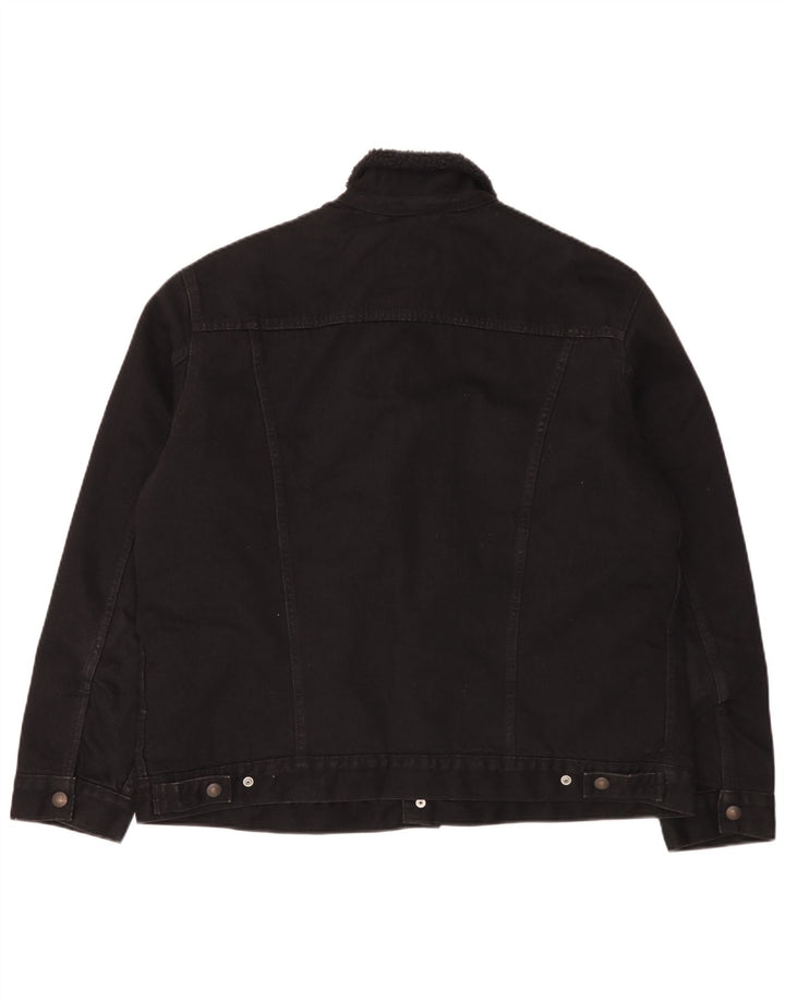 Мужская джинсовая куртка Levi's UK 42 XL, черный хлопок