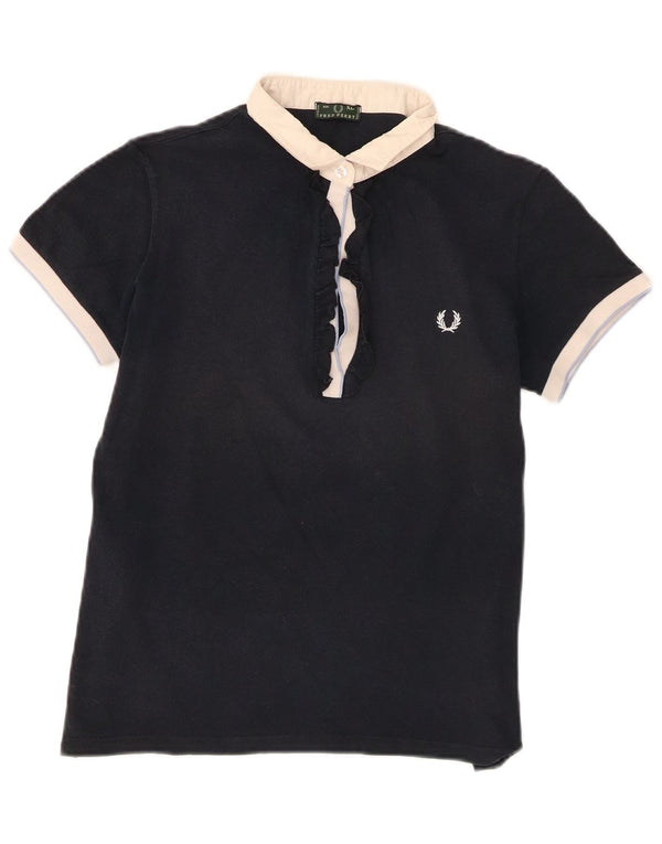 Женская рубашка-поло Fred Perry XL, темно-синяя, хлопок