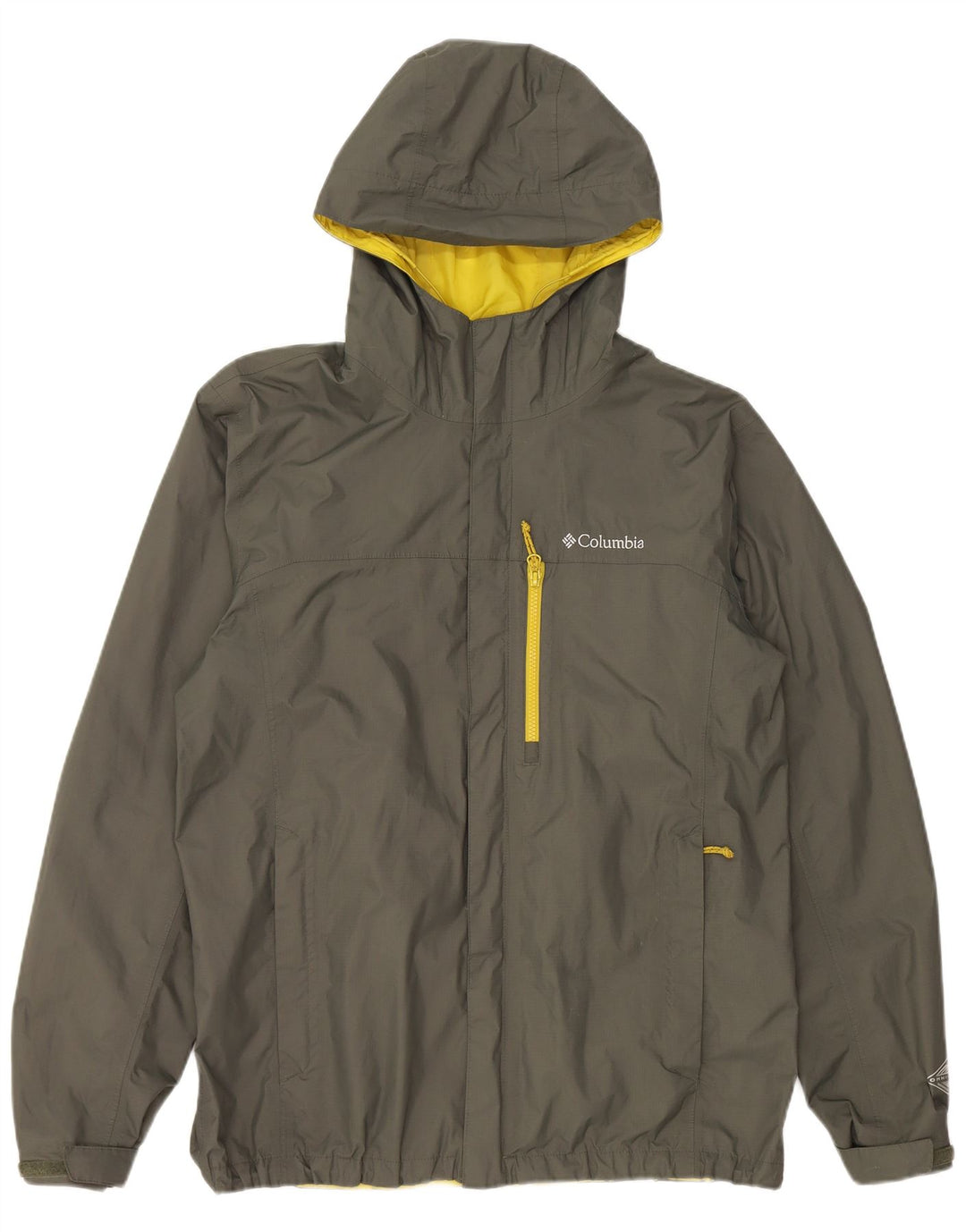 Мужская дождевик с капюшоном COLUMBIA Omni-Tech UK 40, большой нейлон цвета хаки