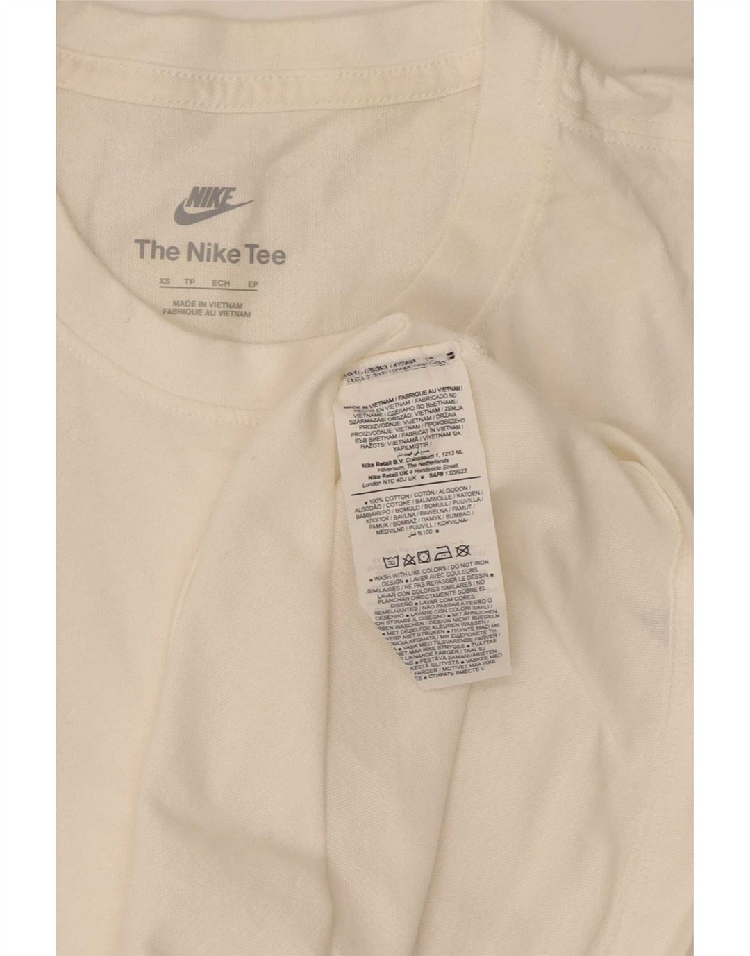 Мужская футболка Nike Top XS, белый хлопок