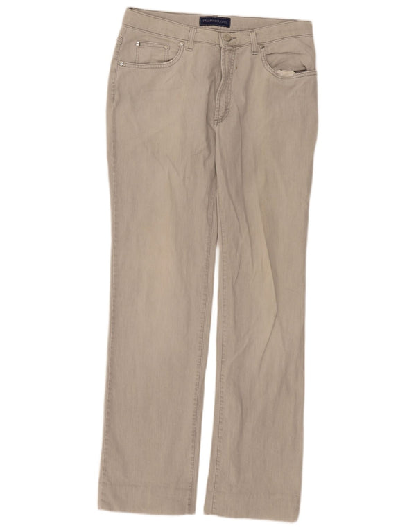 Trussardi Женские прямые повседневные брюки W33 L33 Серые хлопковые