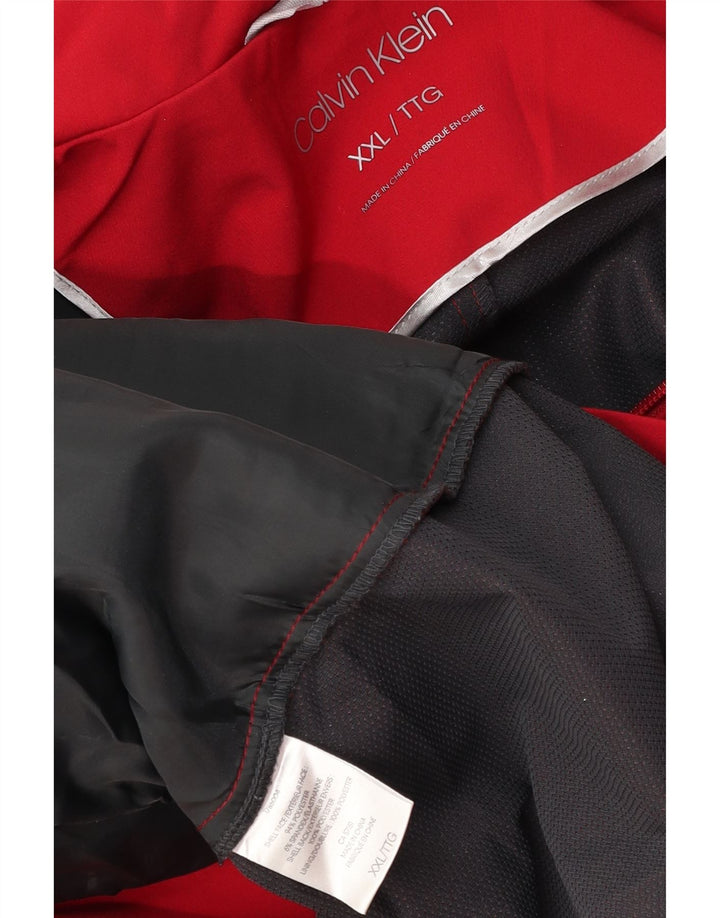 Женский плащ Calvin Klein UK 20 2XL, красный полиэстер