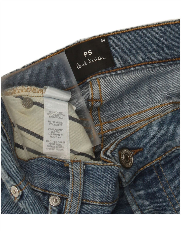 Мужские узкие джинсы Paul Smith W34 L33, синий хлопок
