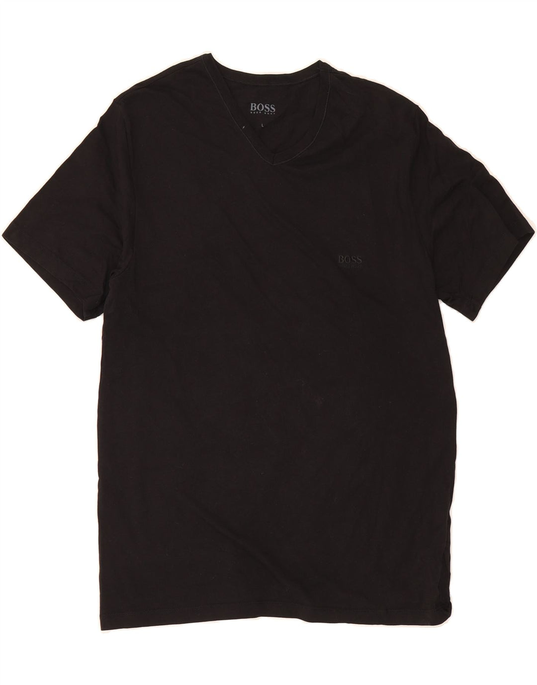 HUGO BOSS Mens T-Shirt Top Large Black Cotton Vintage Hugo Boss and Second-Hand Hugo Boss from Messina Hembry 