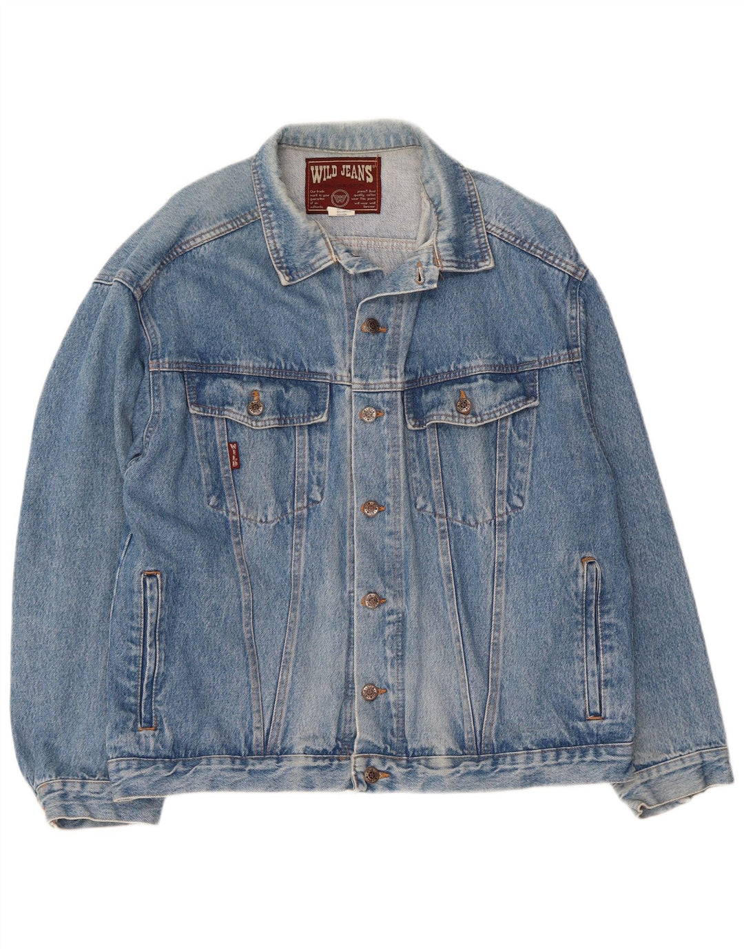 Мужская джинсовая куртка Wild Jeans UK 42 XL, синяя, хлопок