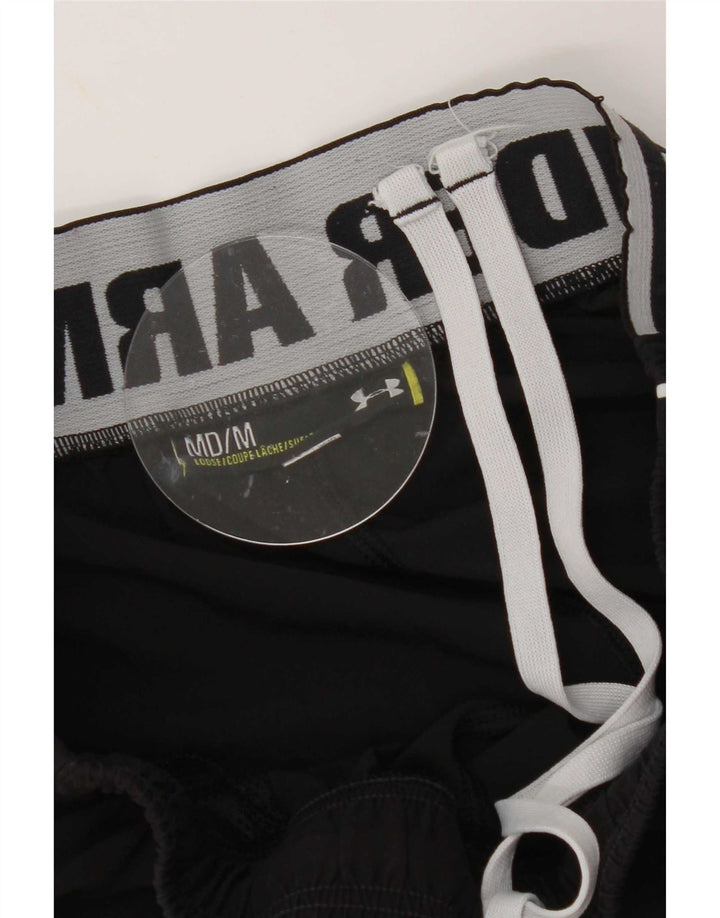 Мужские спортивные шорты с рисунком Under Armour, средние черные