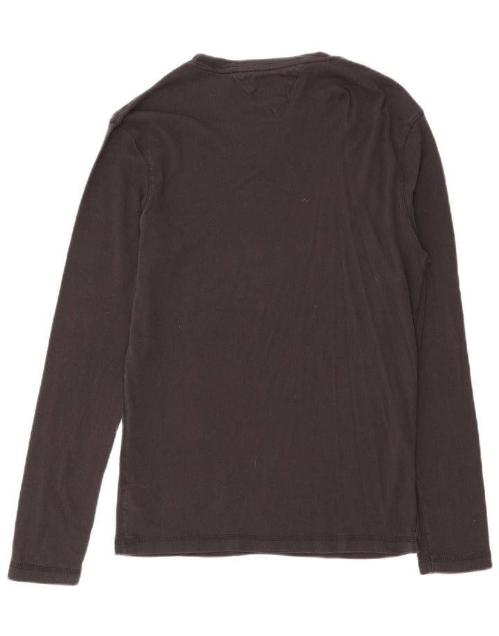 Мужской топ Tommy Hilfiger с длинным рукавом XL, серый хлопок