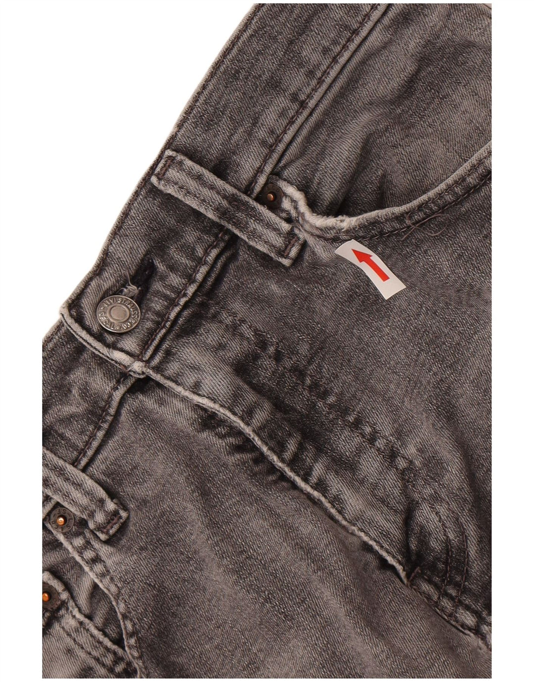Мужские узкие джинсы Levi's W32 L32 Серые хлопковые
