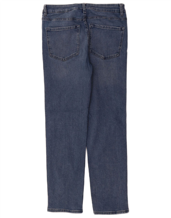 Женские прямые джинсы Marks & Spencer UK 12, средние W30 L29, синие, хлопок