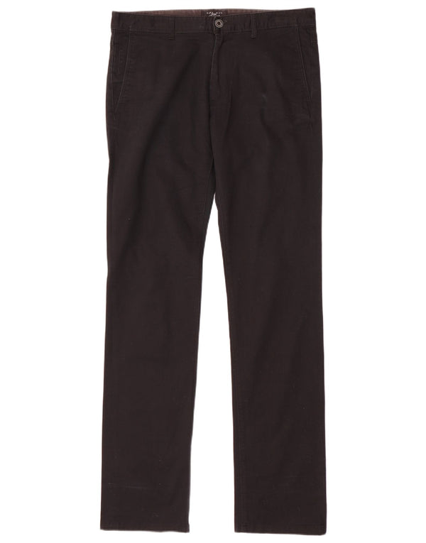 Мужские прямые брюки чинос Zara EU 40 Medium W30 L33, черный хлопок