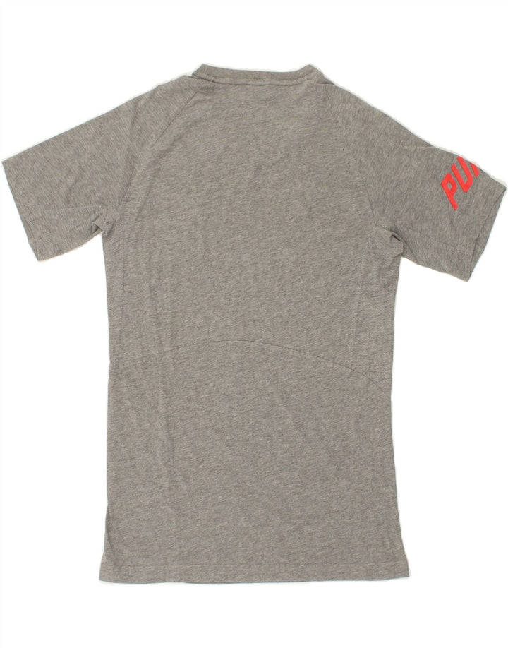 PUMA Mens Graphic T-Shirt Top Medium Grey Vintage Puma and Second-Hand Puma from Messina Hembry 