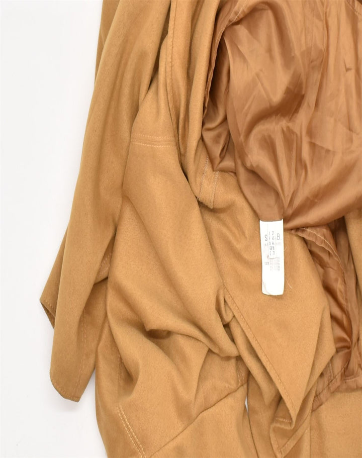 VINTAGE Womens 4 Button Blazer Jacket UK 18 XL Brown Polyester | Vintage | Thrift | Second-Hand | Used Clothing | Messina Hembry 