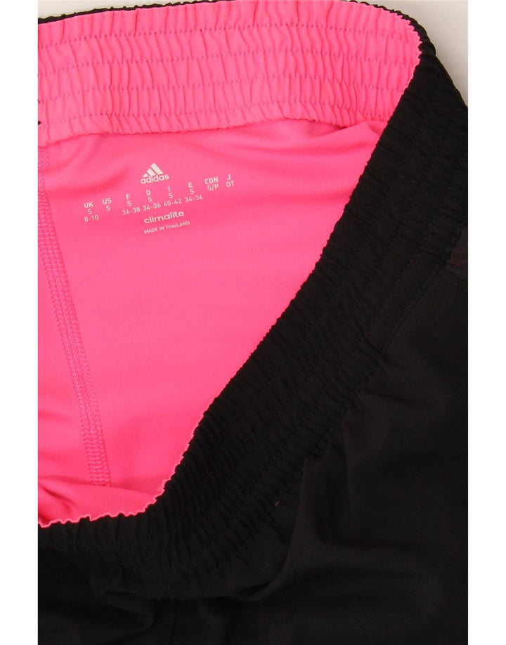 Женские спортивные шорты Adidas Climalite UK 8/10, маленькие черные из полиэстера