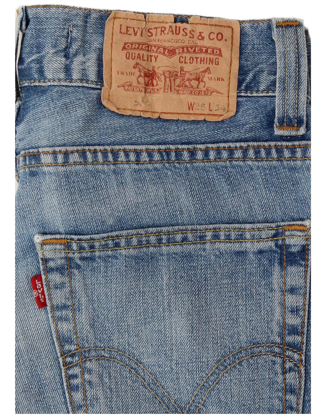 Женские джинсовые шорты LEVI'S 506 стандартного кроя W28, средние синие