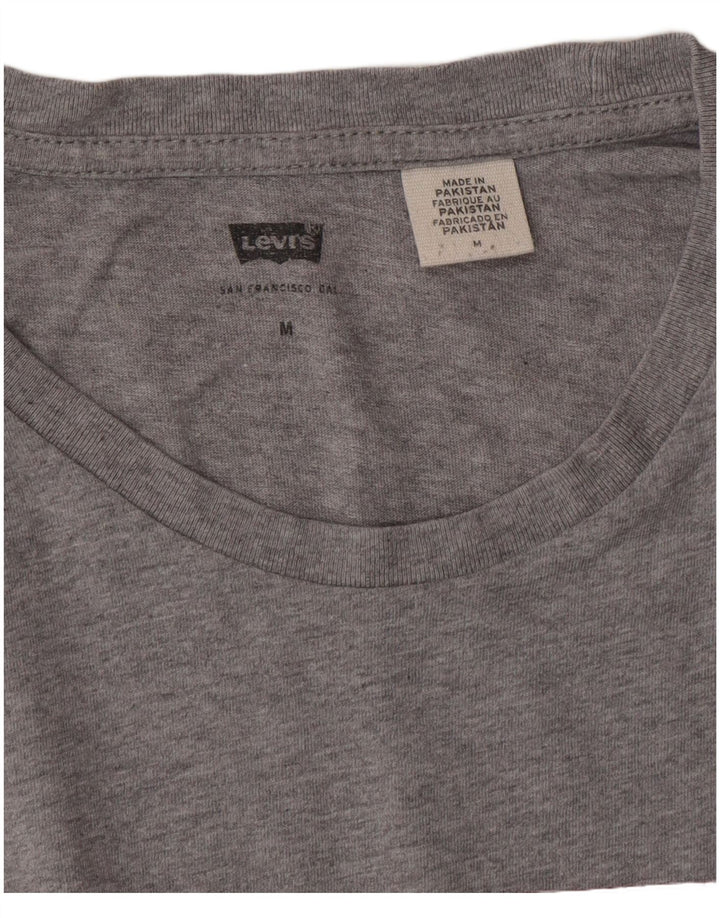 LEVI'S Mens Graphic T-Shirt Top Medium Grey