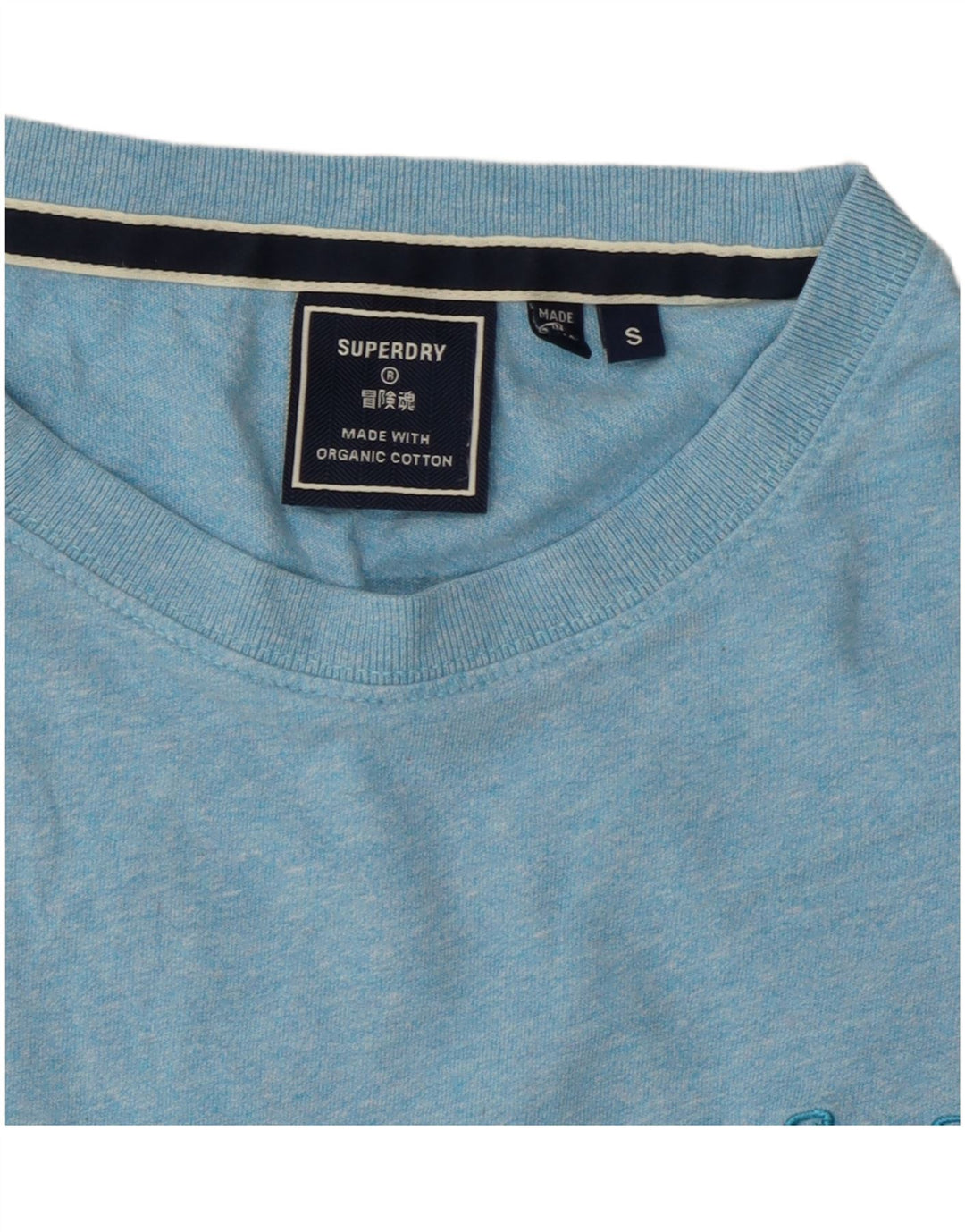 Мужская футболка Superdry, маленький синий хлопок